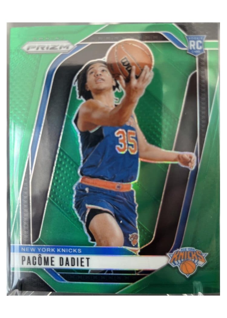 2024-25 Panini Prizm Base Set Pacome Dadiet Green Sparkle #259 card