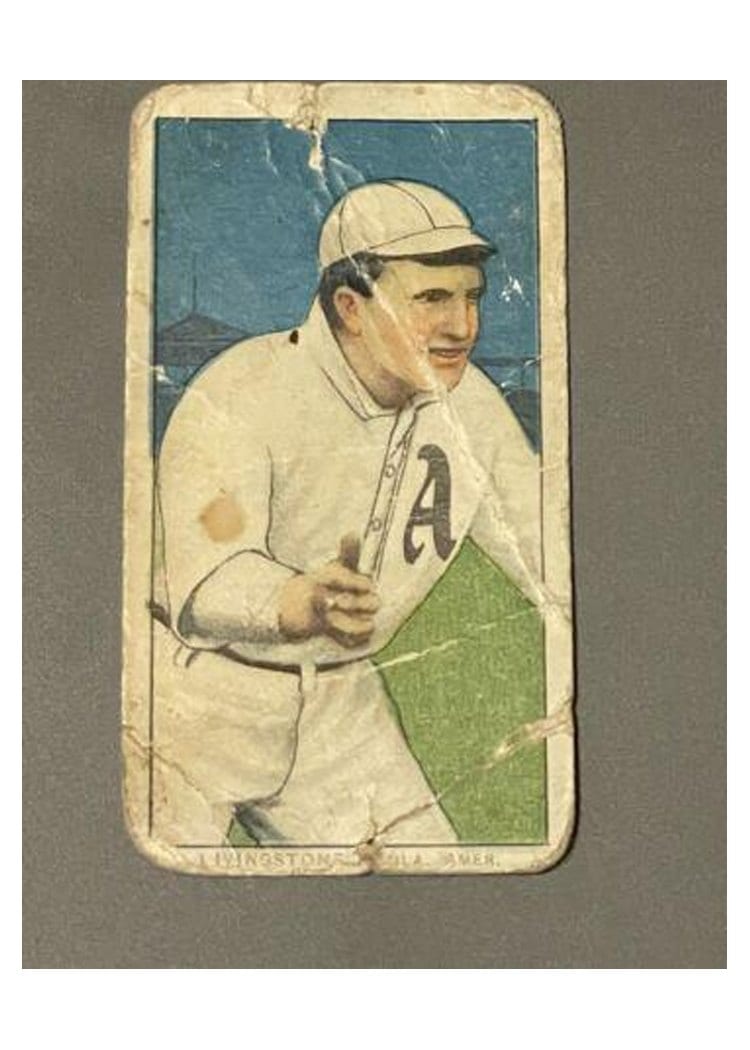 1909 T206 Polar Bear Paddy Livingston card