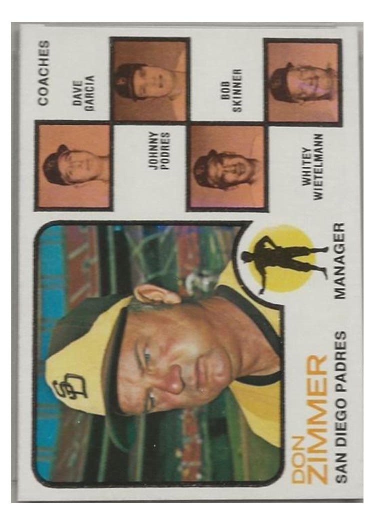 1973 Topps Padres Field Leaders With Left Ear #12 card