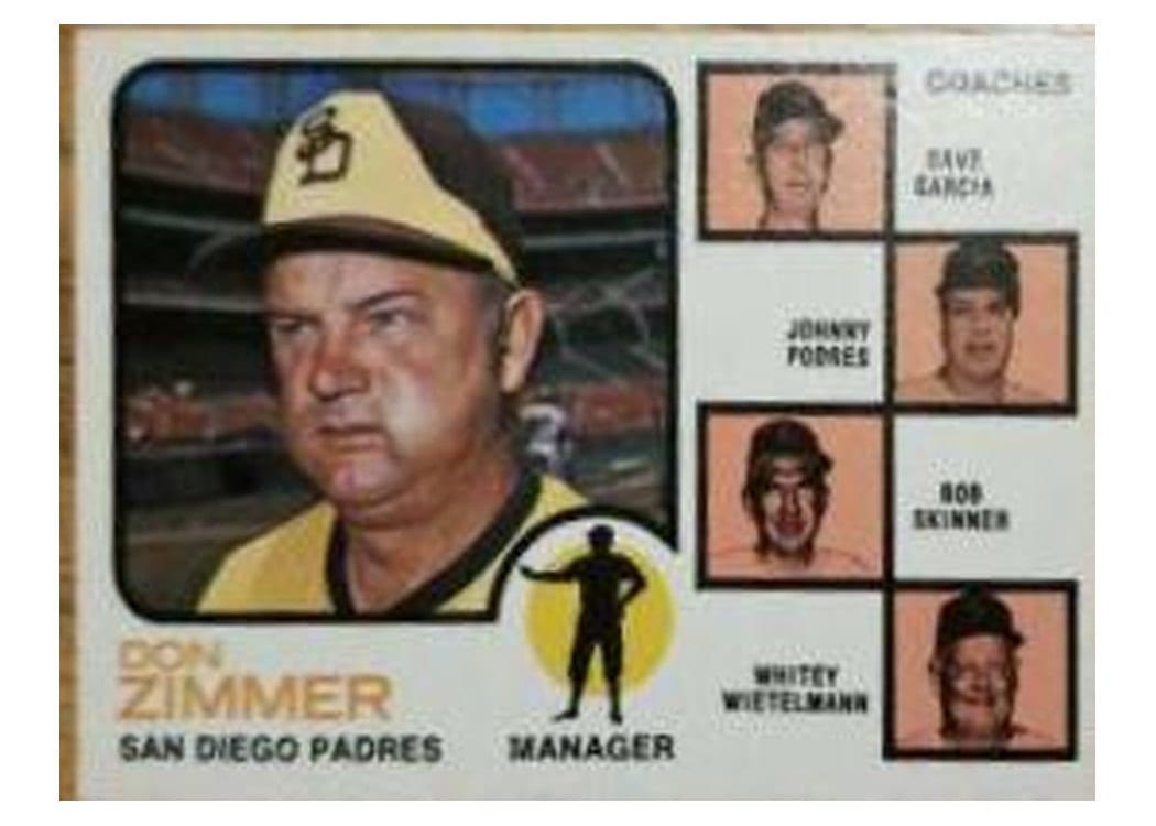 1973 Topps Padres Field Leaders #12 card