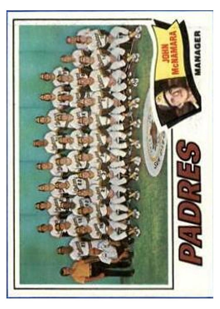 1977 Topps Padres Team #134 card