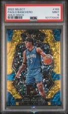 2022 Panini Select Paolo Banchero Gold Disco #169 card