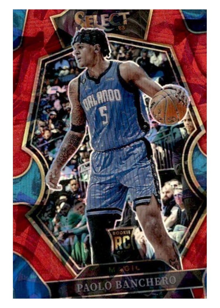 2022 Panini Select Paolo Banchero Red Cracked Ice Prizm #169 card