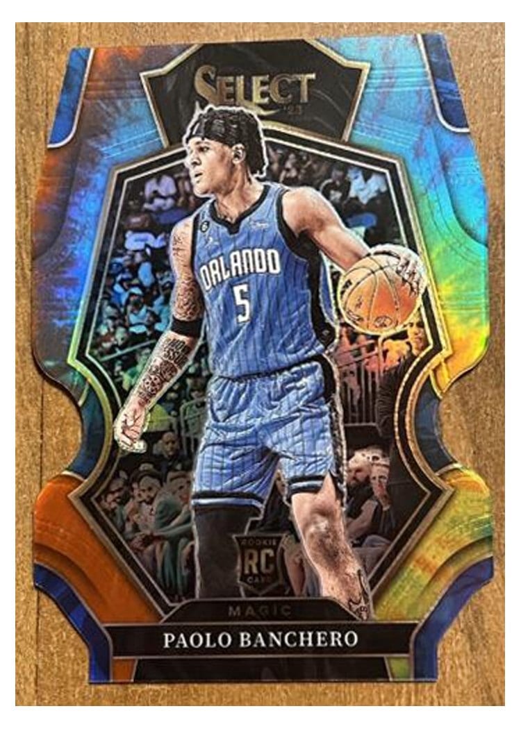 2022 Panini Select Paolo Banchero Tie Dye Die Cut Prizm #169 card