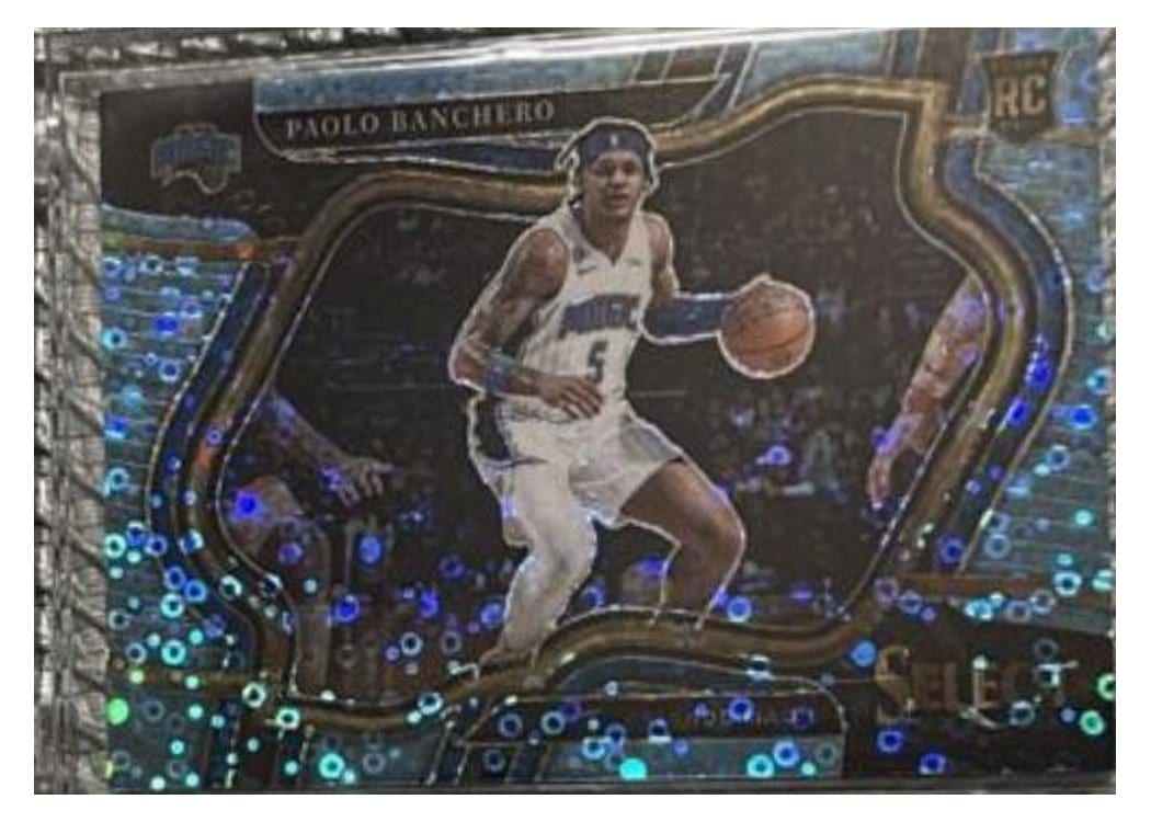 2022 Panini Select Paolo Banchero Light Blue Disco Prizm #295 card