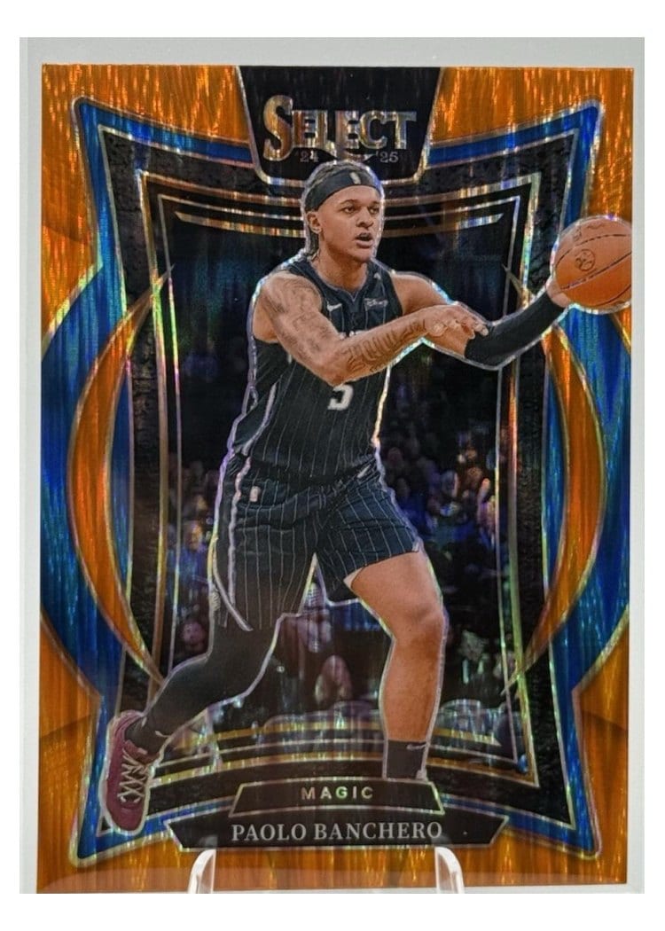 2024-25 Panini Select Base Set Paolo Banchero Orange Flash Prizm #35 card