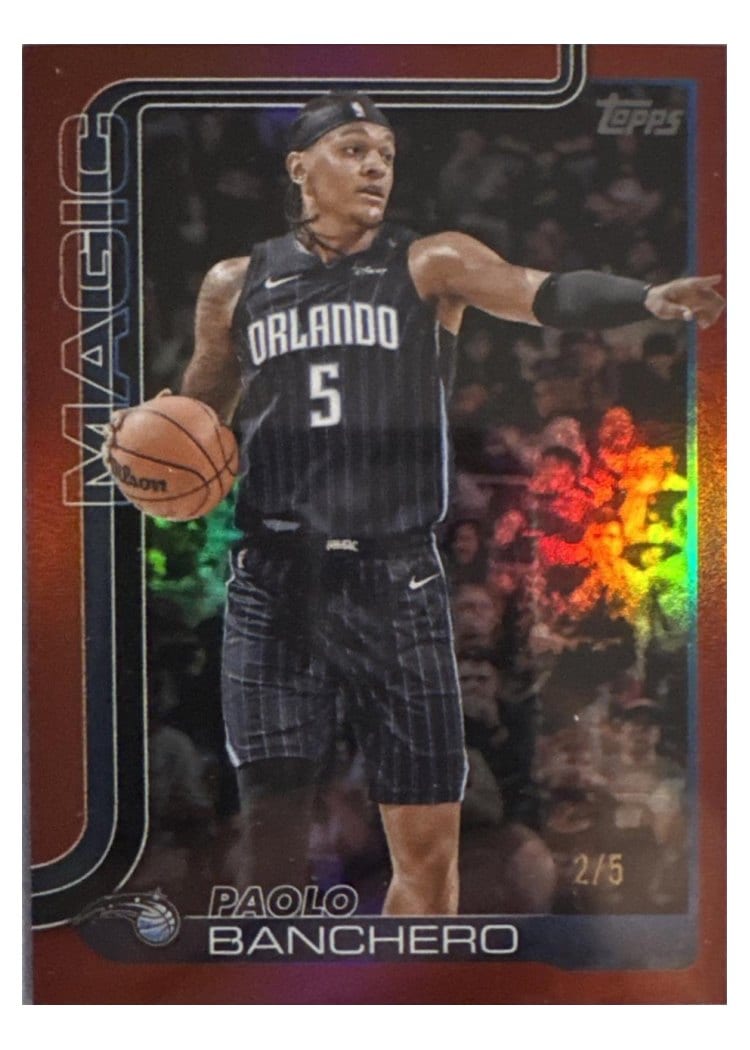 2025 Topps Paolo Banchero Red Rainbow #87 card