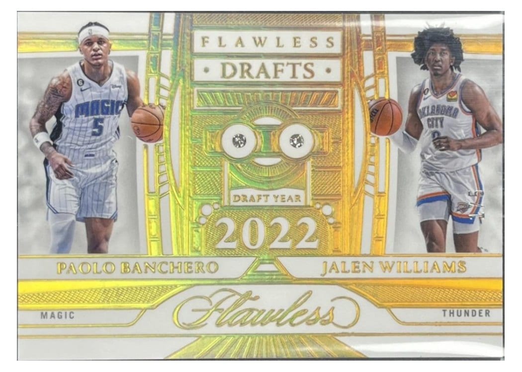 2023-24 Panini Flawless Flawless Drafts Paolo Banchero /Jalen Williams #146 card