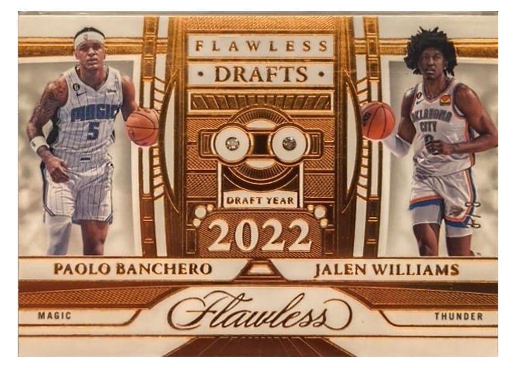2023-24 Panini Flawless Flawless Drafts Paolo Banchero /Jalen Williams #146 card