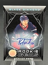 2025-26 Upper Deck Black Diamond Rookie Gems Signatures Parker Ford #RGS-PF card
