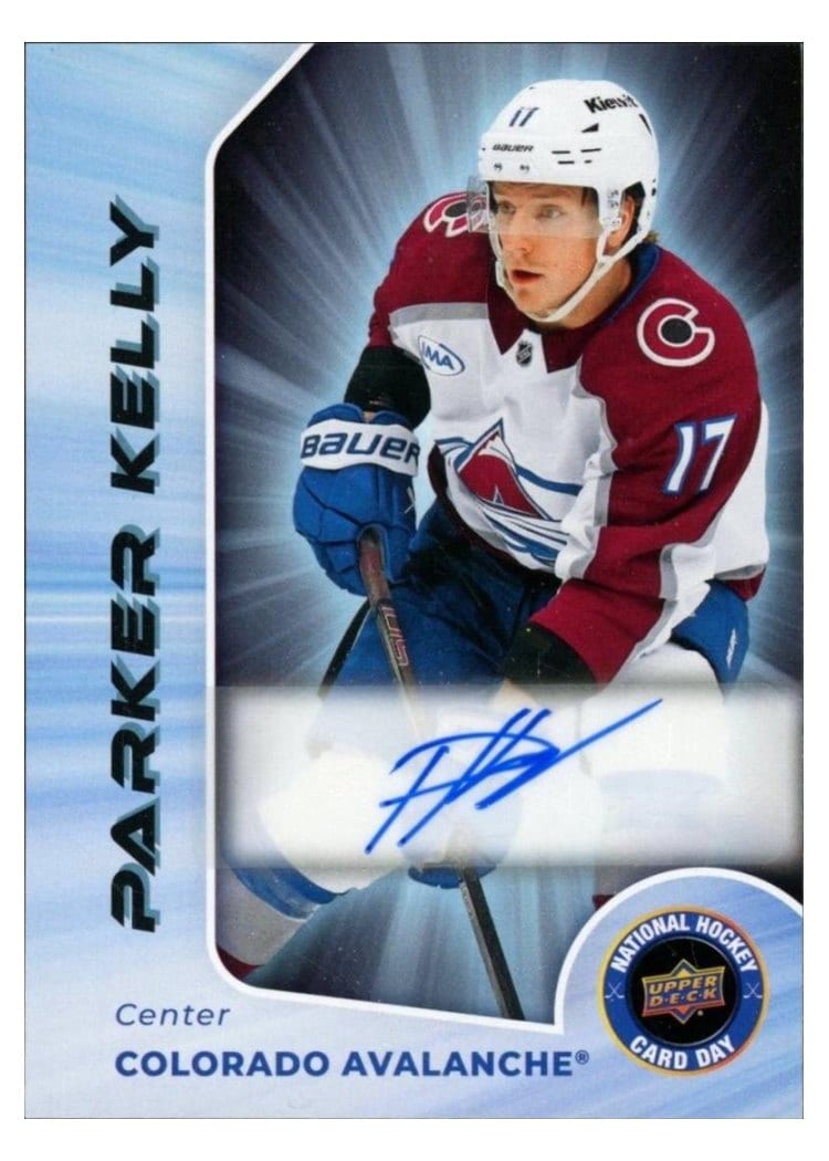 2025 Upper Deck National Hockey Card Day Signature Series Parker Kelly #SS-1 card