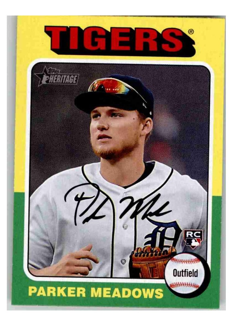 2024 Topps Heritage Base Set Parker Meadows #370 card