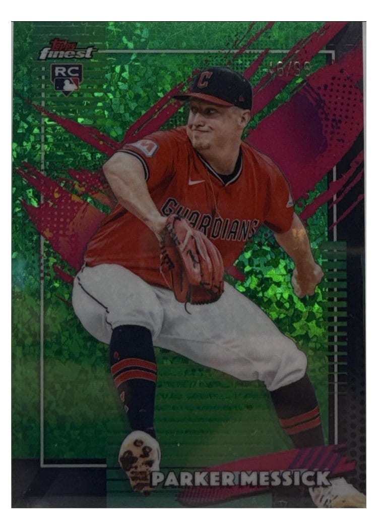 2026 Topps Finest Parker Messick Green Refractor #277 card