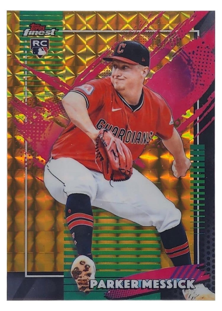 2026 Topps Finest Parker Messick Gold Geometric Refractor #277 card