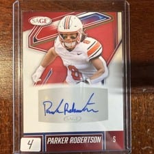 2026 SAGE Football Autographs Parker Robertson #A-PR