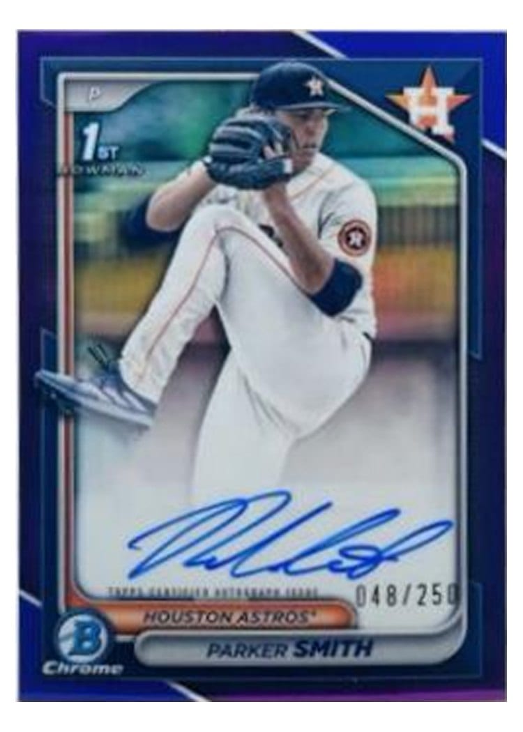 2024 Bowman Draft Chrome Prospect Autographs Parker Smith #CPA-PSM card