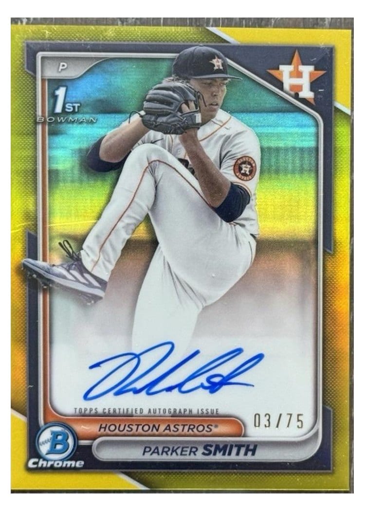 2024 Bowman Draft Chrome Prospect Autographs Parker Smith #CPA-PSM card