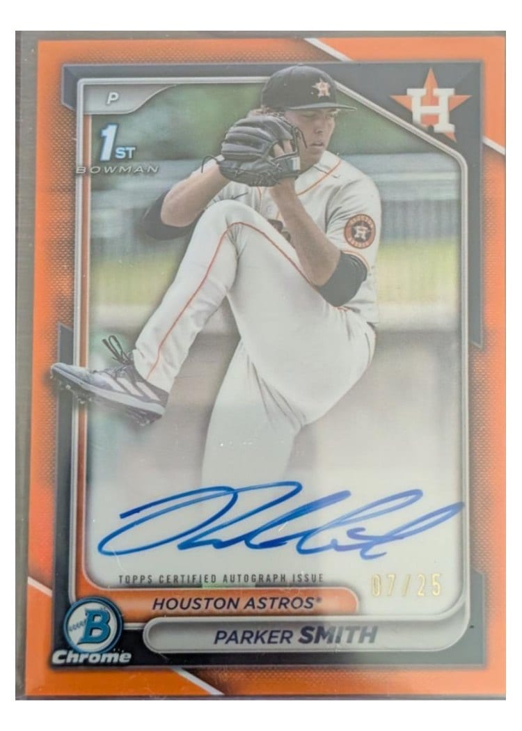 2024 Bowman Draft Chrome Prospect Autographs Parker Smith #CPA-PSM card