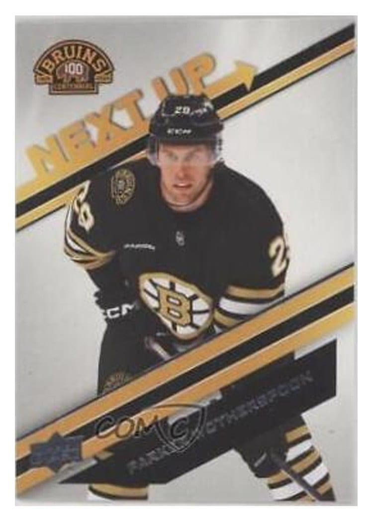 2023-24 Upper Deck Boston Bruins Centennial Next Up! Parker Wotherspoon #N-15 card
