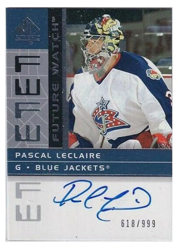 2002 SP Authentic Pascal Leclaire #185 card