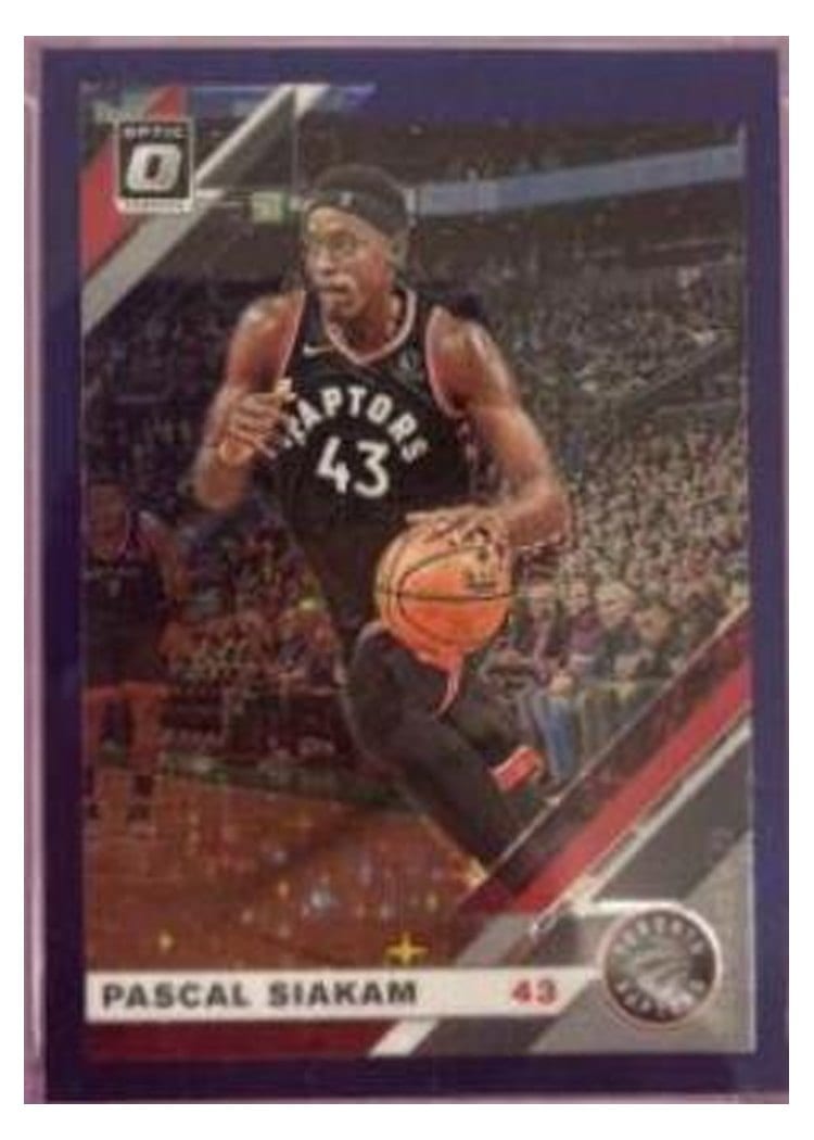 2019-20 Donruss Optic Base Set Pascal Siakam #19 card