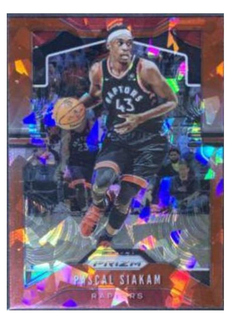 2019-20 Panini Prizm Base Set Pascal Siakam Red Ice Prizm #156 card