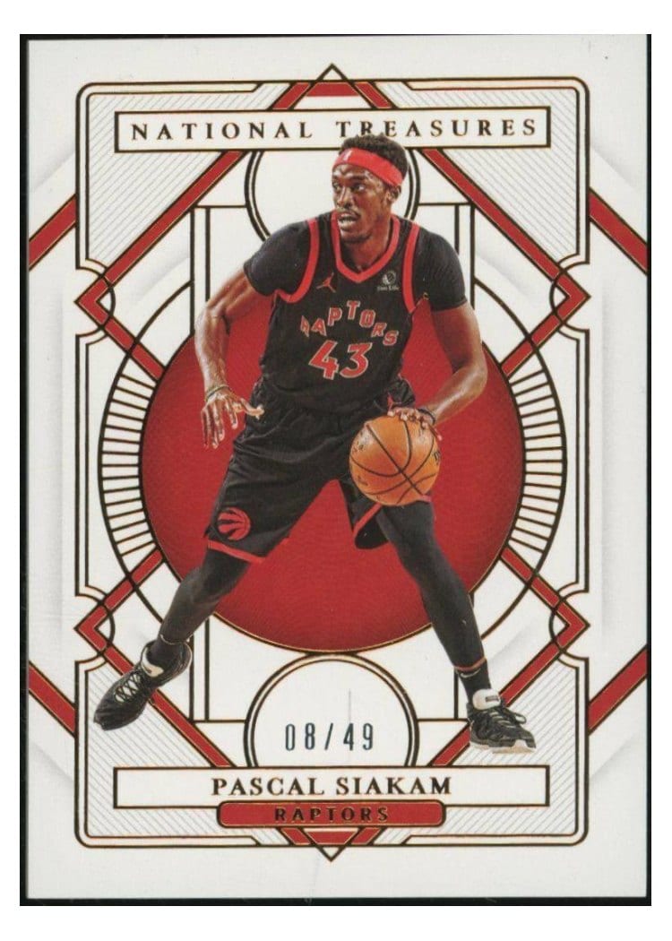 2020-21 Panini National Treasures Base Set Pascal Siakam #89 card