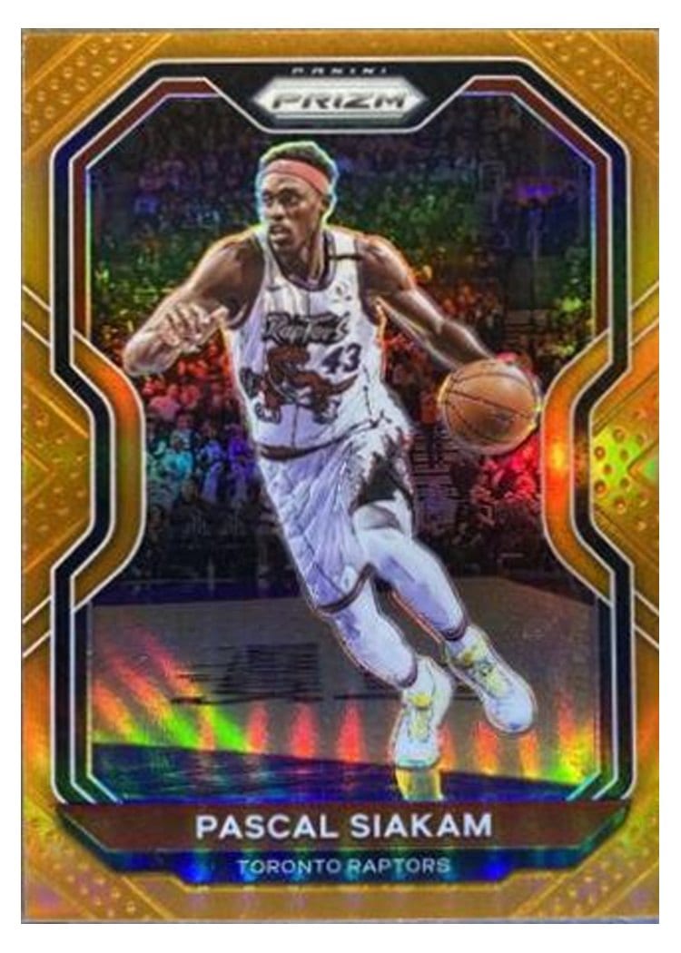 2020-21 Panini Prizm Base Set Pascal Siakam Gold Prizm #134 card