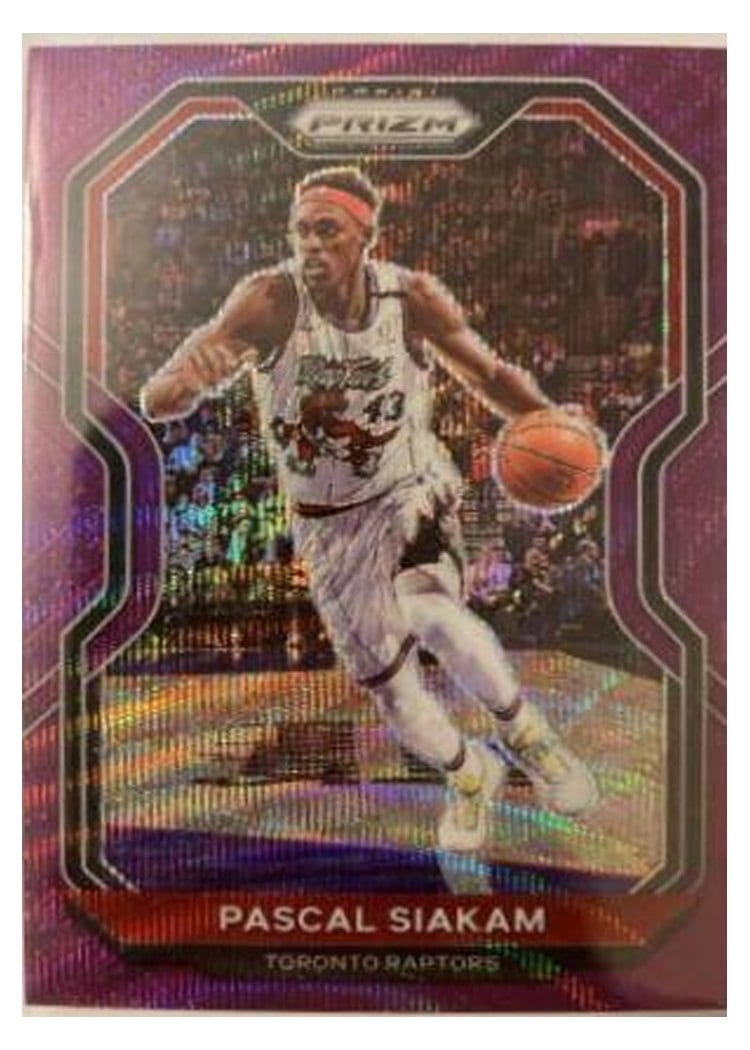 2020-21 Panini Prizm Base Set Pascal Siakam Purple Wave Prizm #134 card