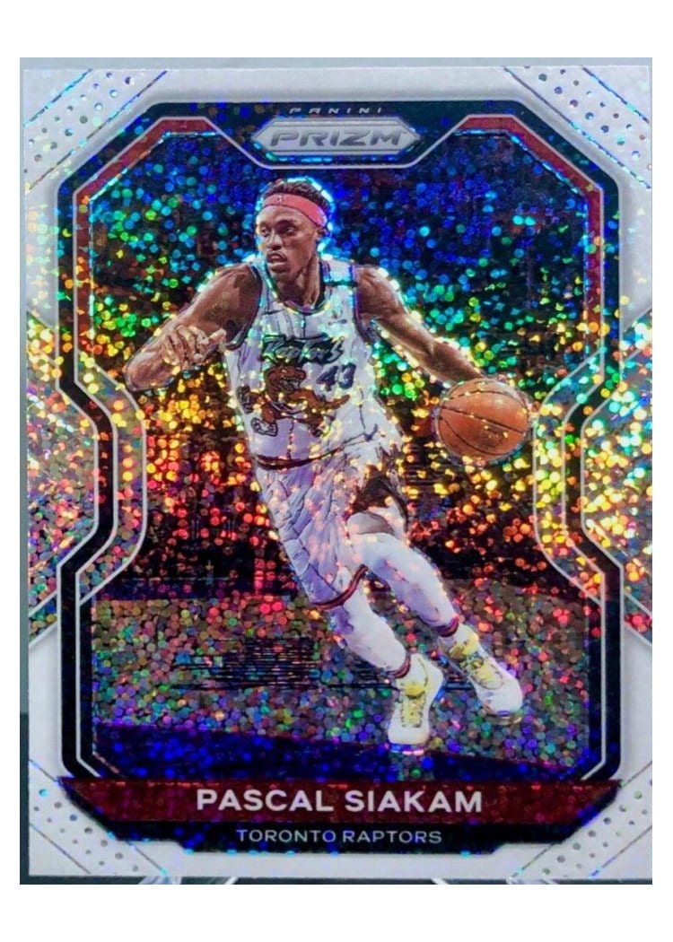 2020-21 Panini Prizm Base Set Pascal Siakam White Sparkle Prizm #134 card