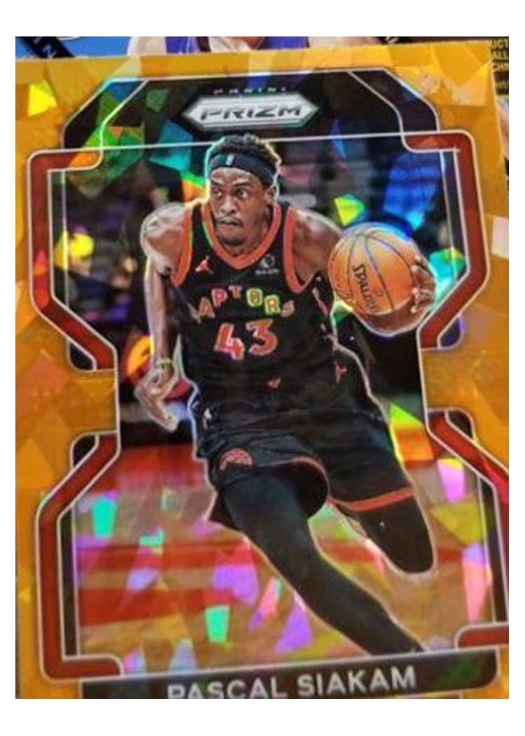 2021-22 Panini Prizm Base Set Pascal Siakam Orange Ice Prizm #174 card
