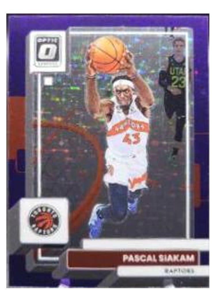 2022-23 Donruss Optic Base Set Pascal Siakam Purple Stars #19 card