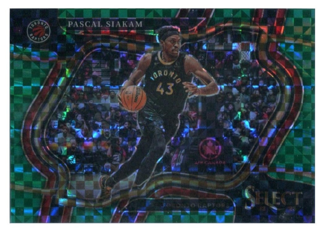 2022-23 Panini Select Base Set Pascal Siakam Green Prizm #248 card