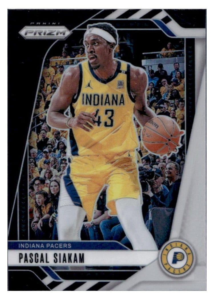 2024-25 Panini Prizm Base Set Pascal Siakam Black White #62 card