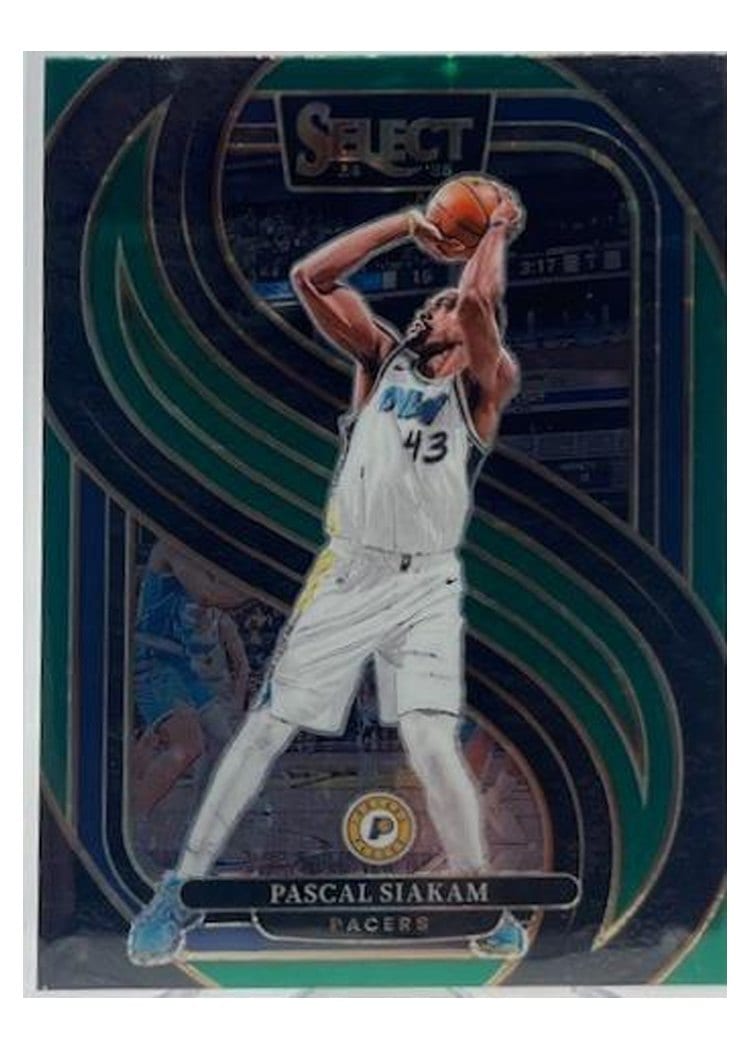 2024-25 Panini Select Base Set Pascal Siakam Green Stars Prizm #113 card