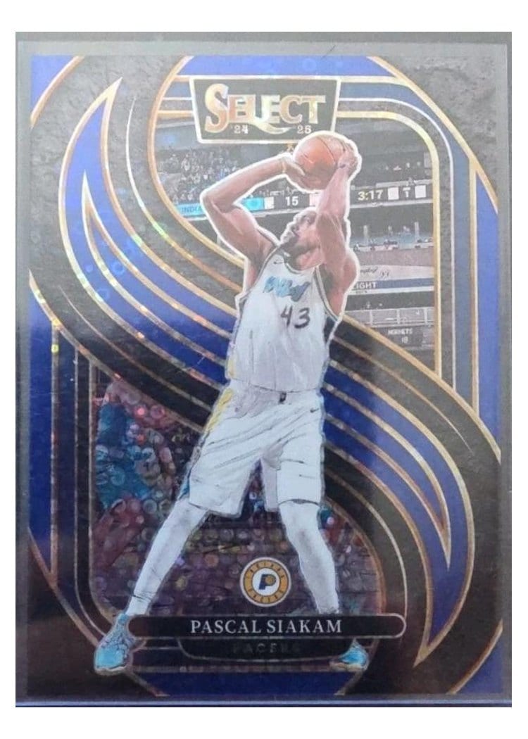 2024-25 Panini Select Base Set Pascal Siakam Blue Disco Prizm #113 card