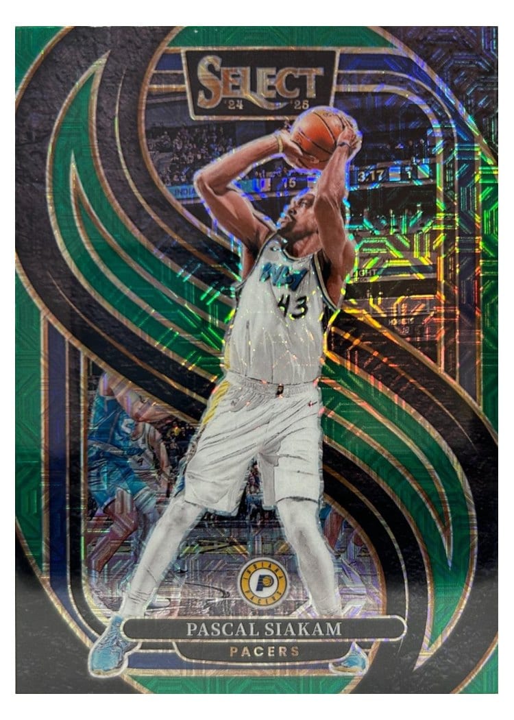 2024-25 Panini Select Base Set Pascal Siakam Green Prizm #113 card