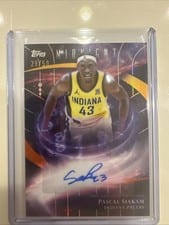 2025-26 Topps Midnight Stroke of Midnight Autographs Pascal Siakam #SM-PS card