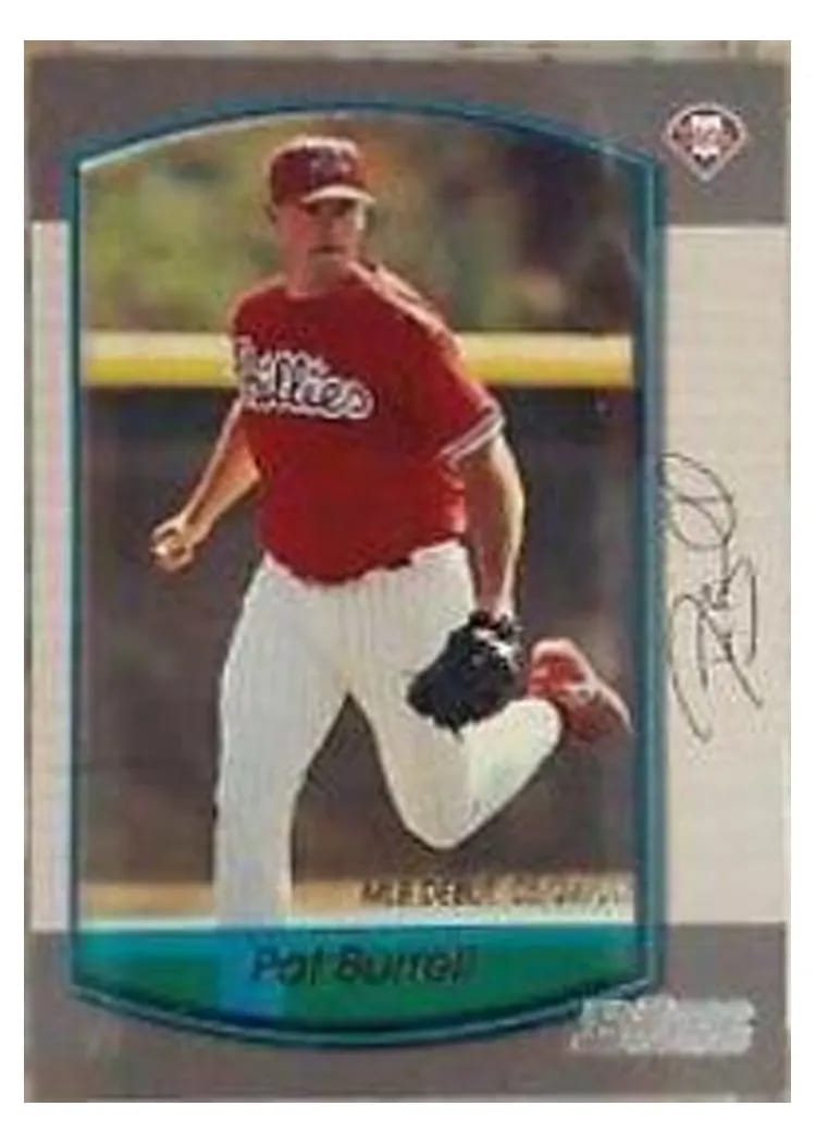 2000 Bowman Draft Picks Pat Burrell #1 card