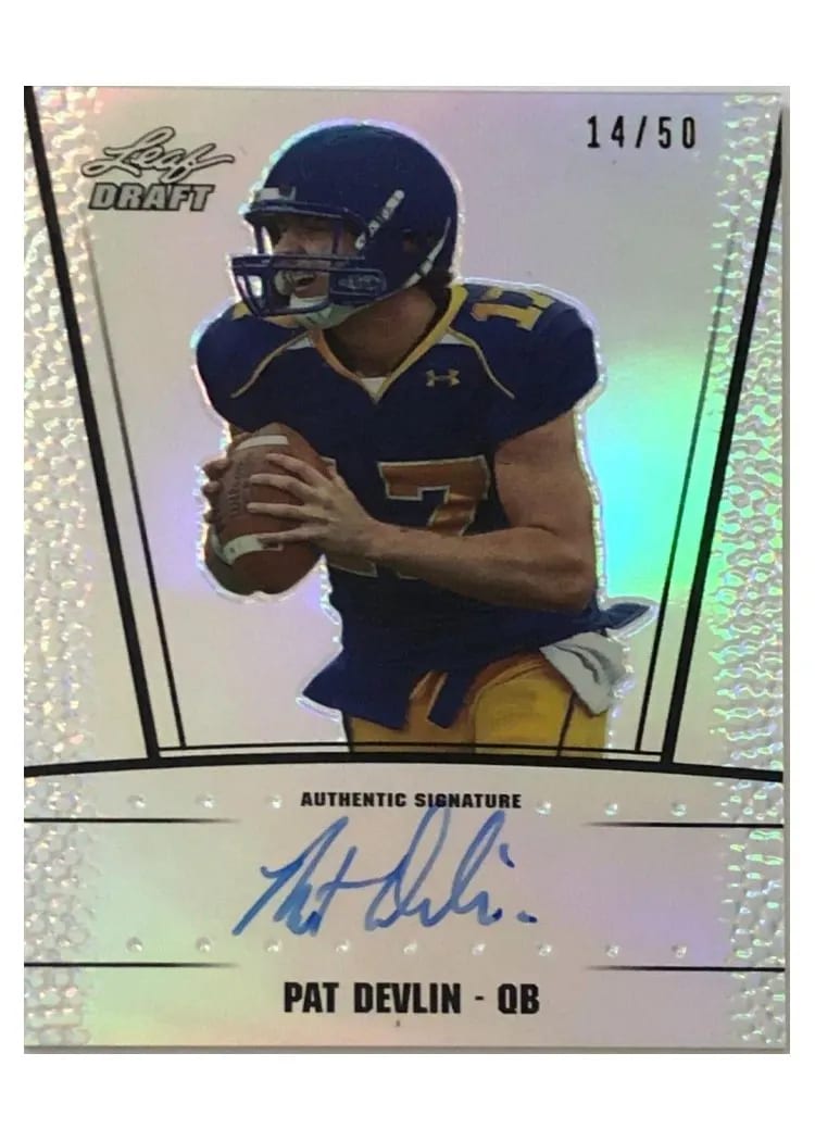 2011 Leaf Metal Draft Autograph Pat Devlin #RCPD1 card