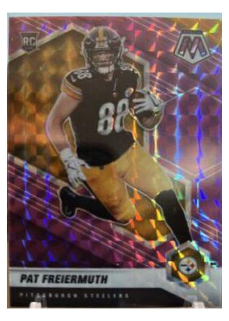2021 Panini Mosaic Base Set Pat Freiermuth Purple Mosaic #332 card