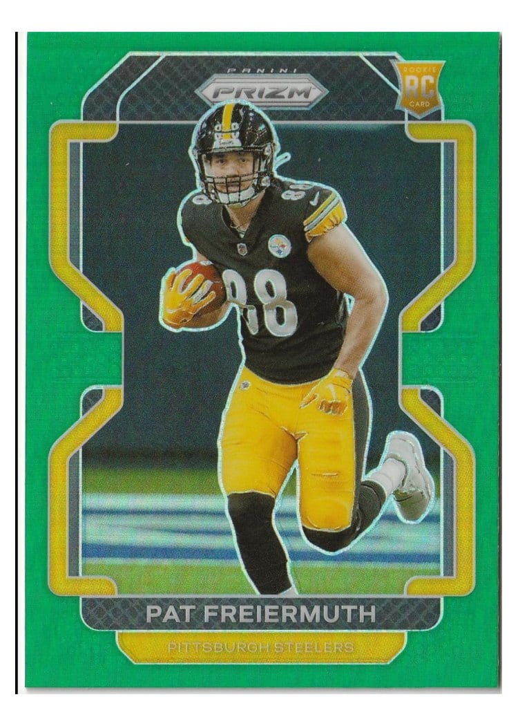 2021 Panini Prizm Base Set Pat Freiermuth Green Prizm #362 card