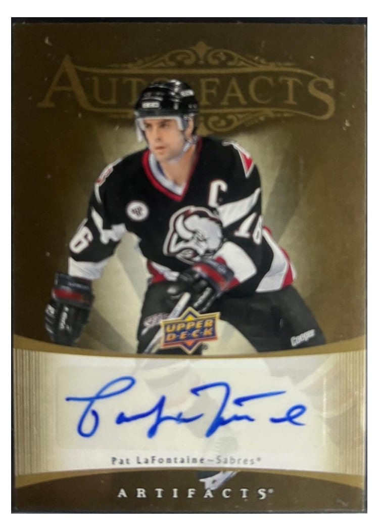 2023-24 Upper Deck Artifacts 2005-06 Retro - Autograph Facts Pat LaFontaine #RAF-PL