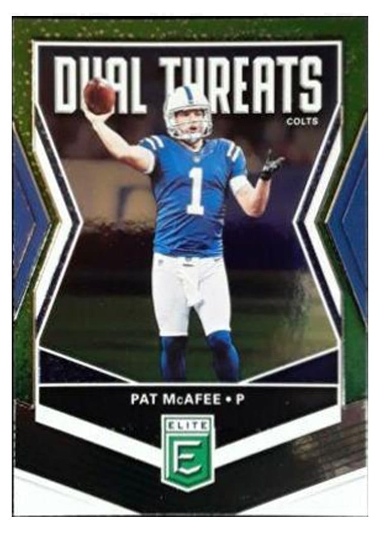 2019 Donruss Elite Dual Threats Pat McAfee #DT-10