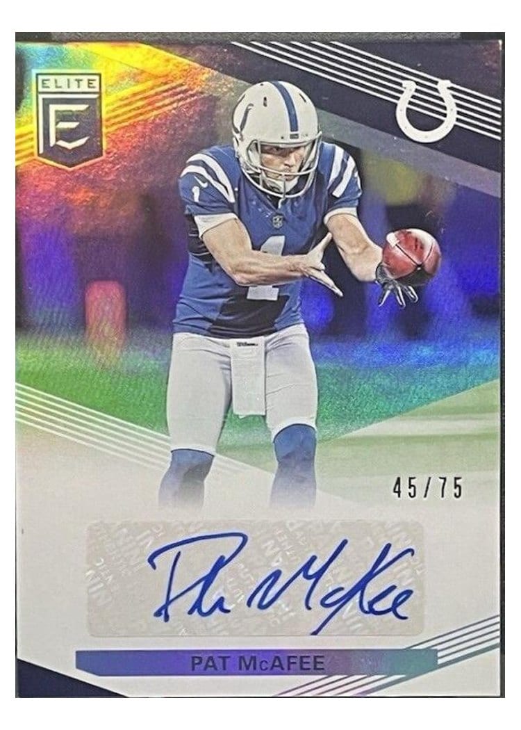 2019 Panini Donruss Elite Signatures Pat McAfee #ES-PC card
