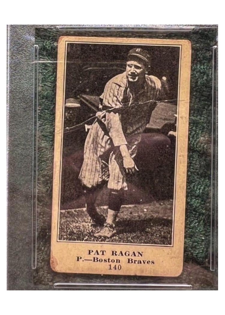 1916 M101 4 Sporting News Pat Ragan Blank Back #140 card