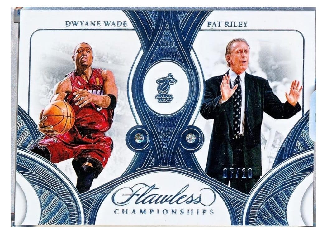 2024-25 Panini Flawless Base Gems Pat Riley/Dwyane Wade #180 card