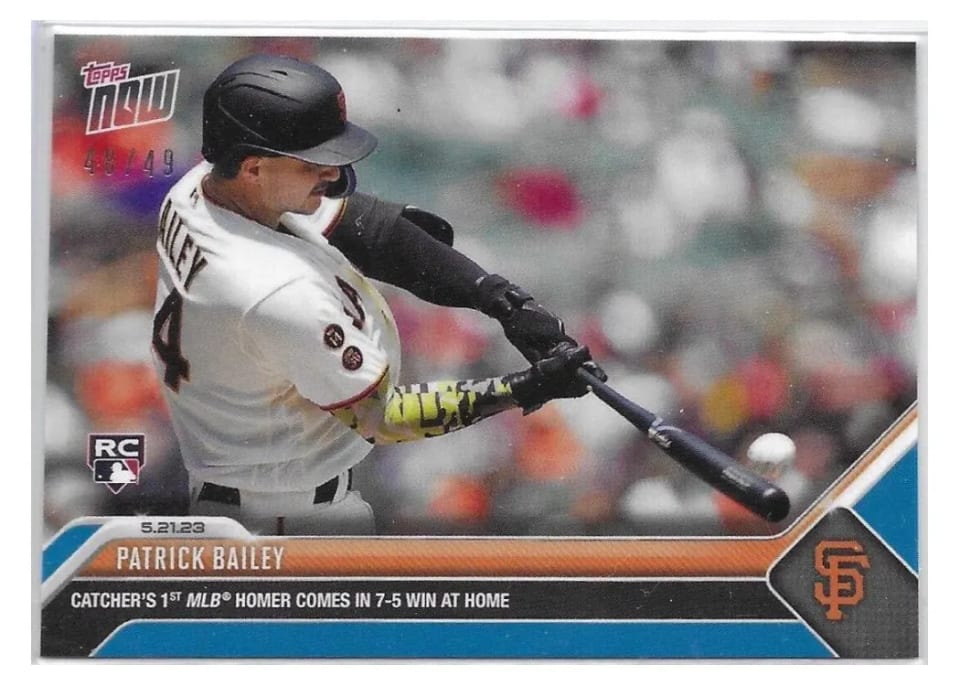 2023 Topps Now Patrick Bailey #330 card