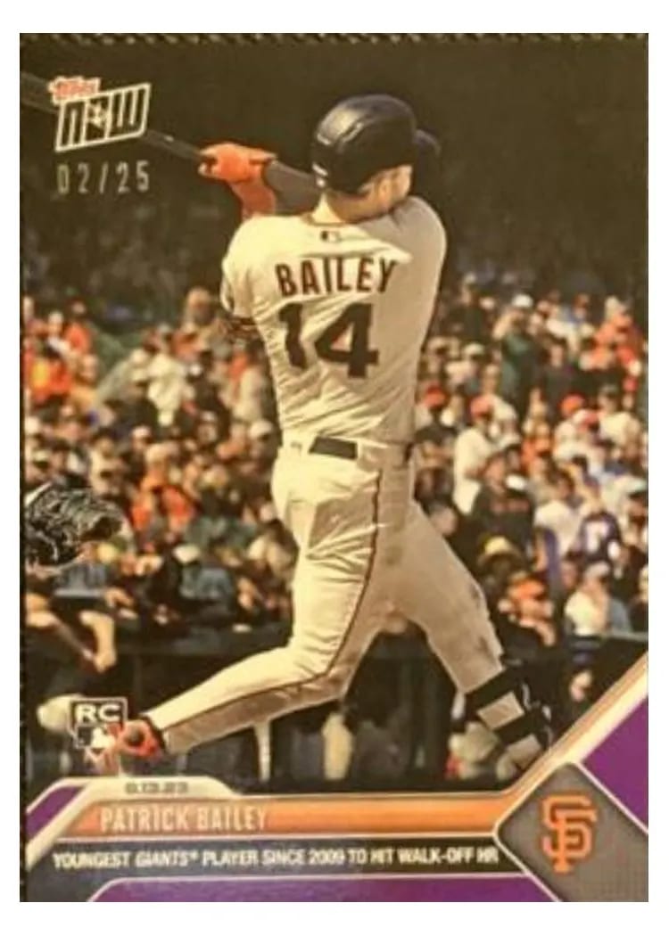 2023 Topps Now Patrick Bailey #330 card