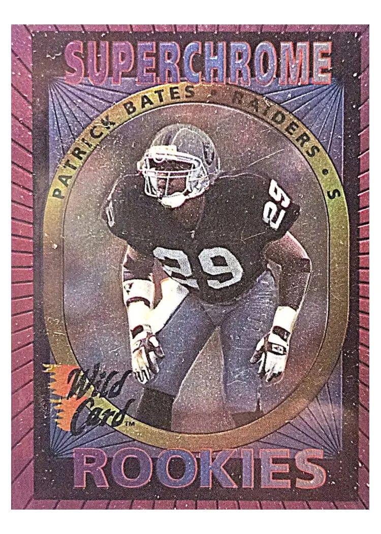 1993 Wild Card Superchrome Rookies Patrick Bates #35 card